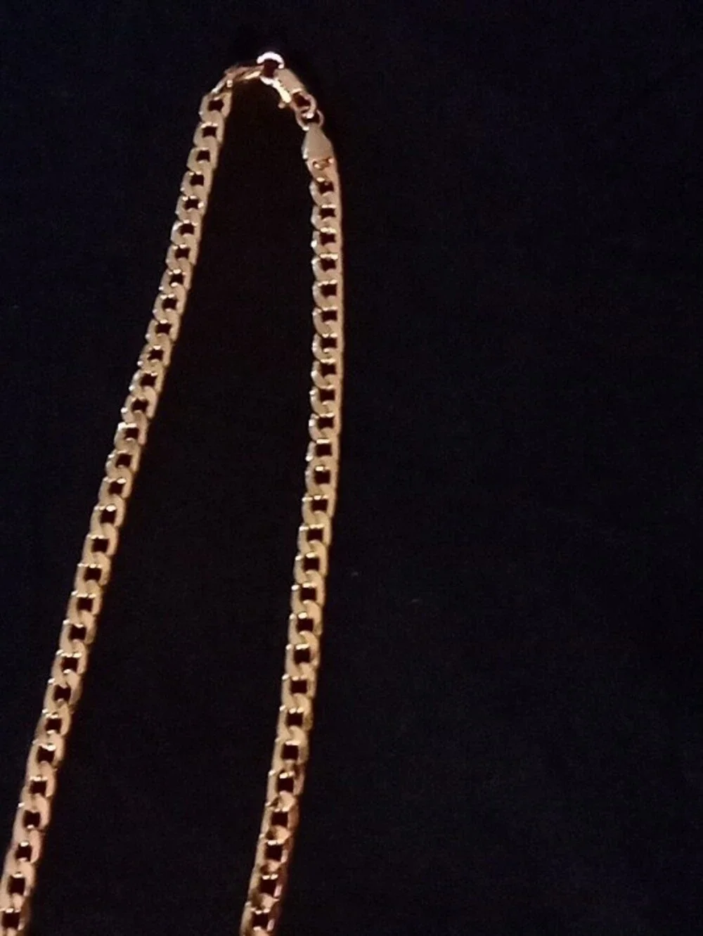 Gold Tone Men’s Cuban Link Chain Necklace